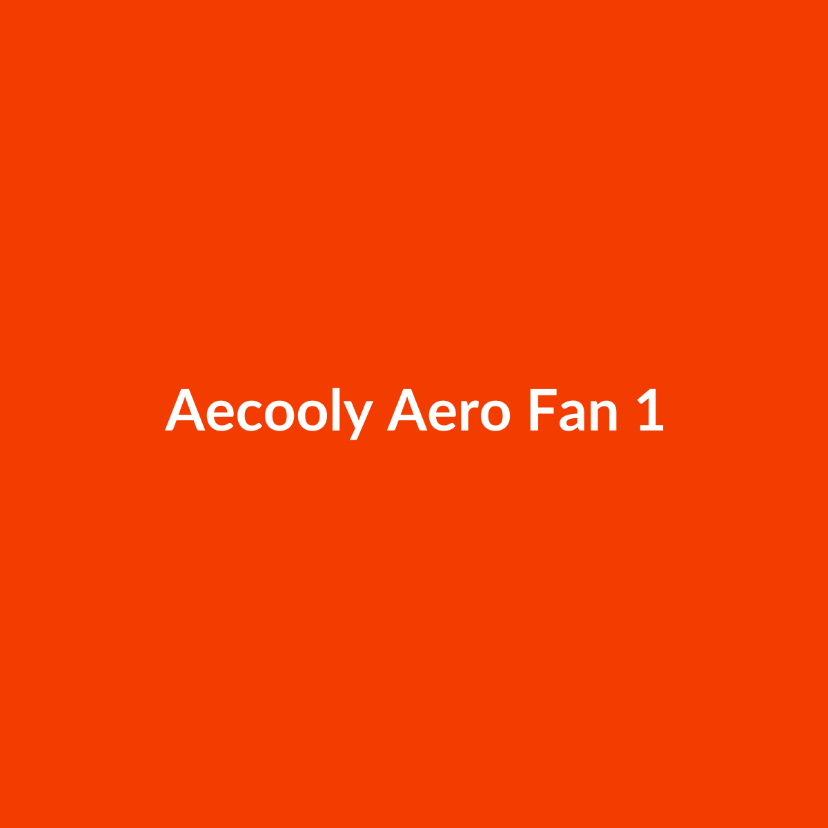Aecooly Aero Handheld Fan