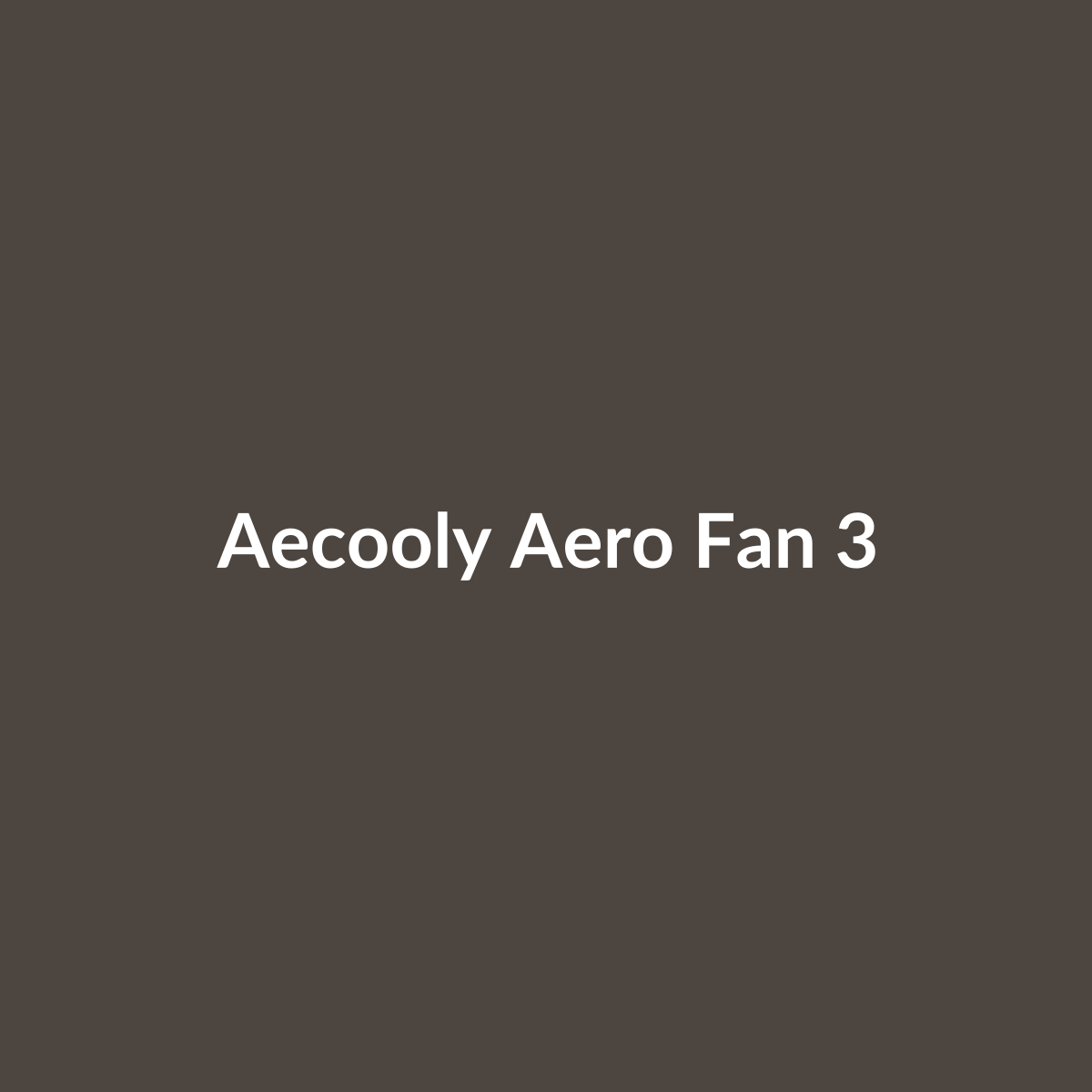 Aecooly Aero Handheld Fan