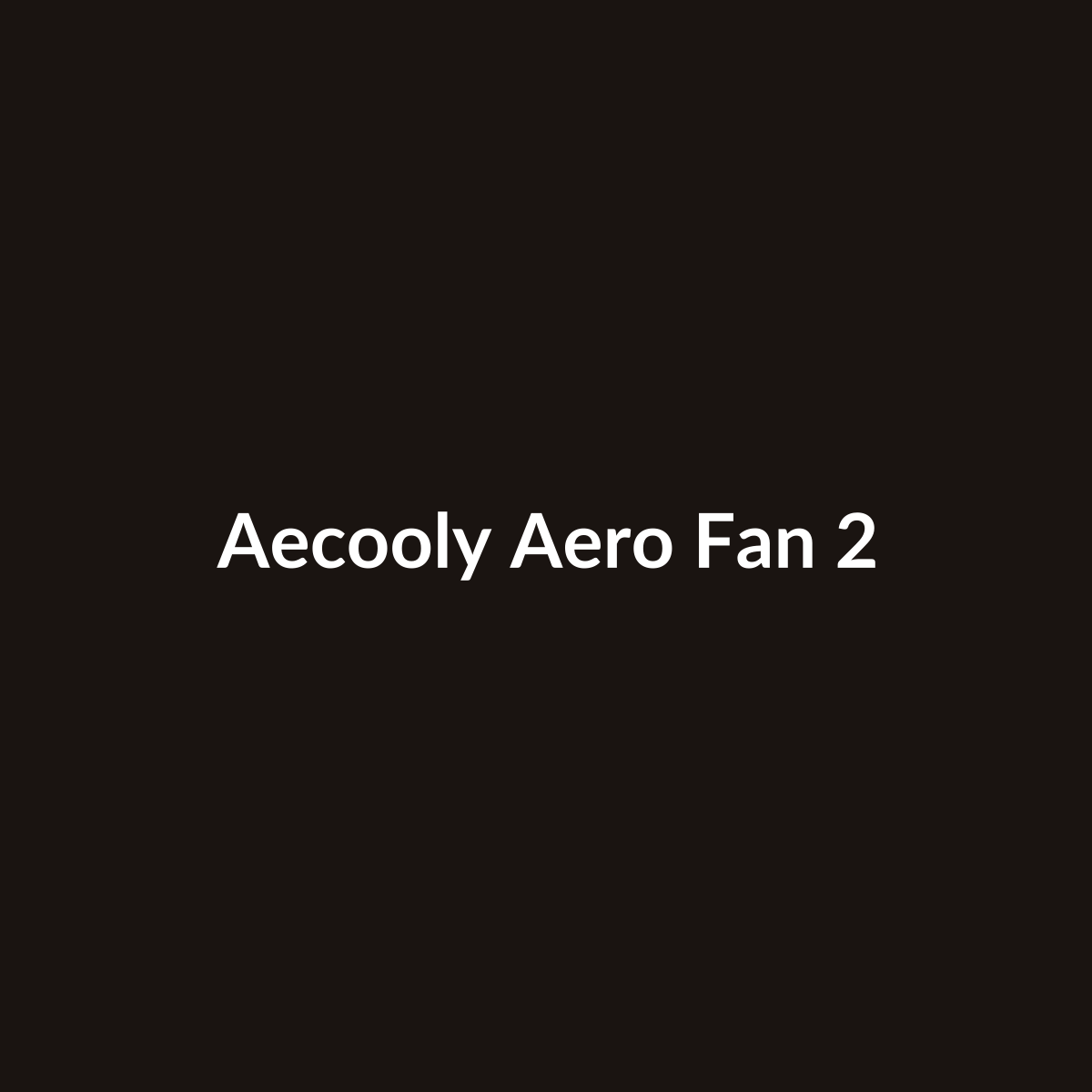 Aecooly Aero Handheld Fan